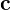 \mathbf{c}