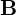 \mathbf{B}