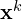 \mathbf{x}^k